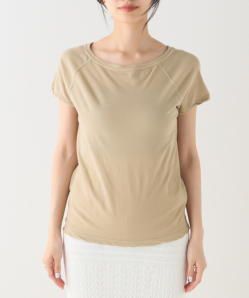 plage（プラージュ）の「デコルテ TEE（Tシャツ/カットソー・レディース・ブラック/ベージュ/ホワイト・FREE）」の4枚目の写真