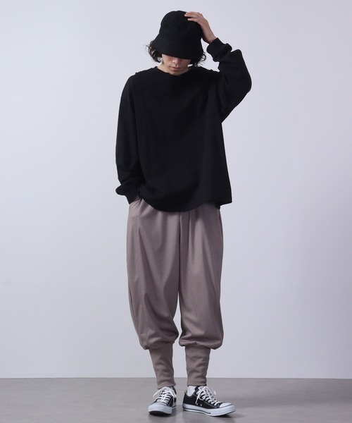 a lit r(ア リトル)の「a lit r/アリトル 裾ロングリブイージーパンツ(その他パンツ・メンズ・カーキ/ブラック/ベージュ・L/M)」の14枚目の写真