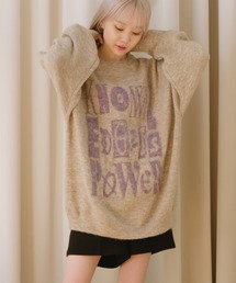 WHIMSIC | 【UNISEX】ロゴニットプルオーバー(ニット/セーター)