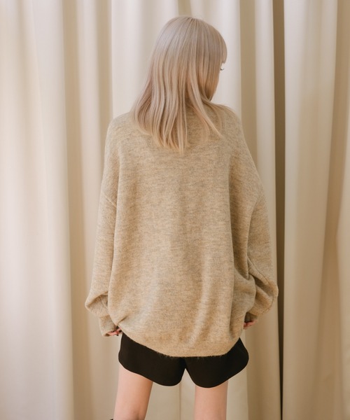 WHIMSIC（ウィムジック）の「【UNISEX】ロゴニットプルオーバー（ニット/セーター・メンズ・ネイビー/ブラウン/アイボリー・FREE）」の15枚目の写真