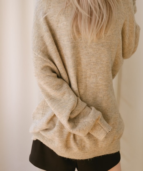 WHIMSIC（ウィムジック）の「【UNISEX】ロゴニットプルオーバー（ニット/セーター・メンズ・ネイビー/ブラウン/アイボリー・FREE）」の18枚目の写真