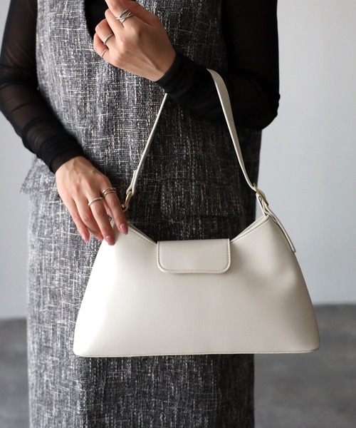 Riberry（リベリー）の「トライアングルワンハンドルバッグ（ハンドバッグ・レディース・ブラック/オリーブ/ブラウン/ホワイト・FREE）」の22枚目の写真