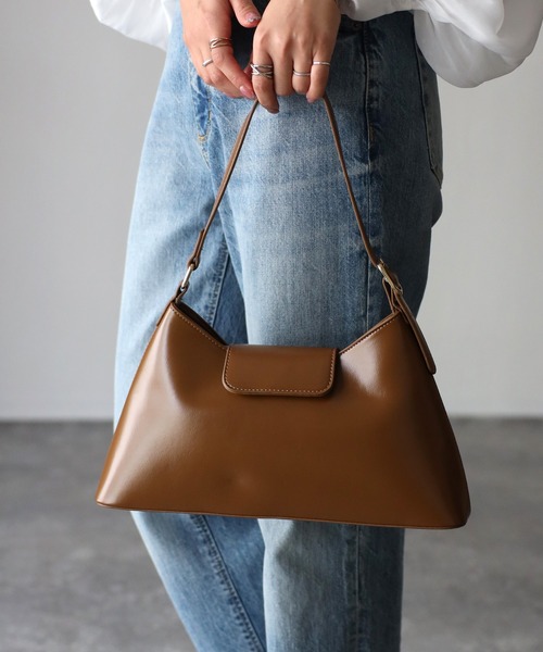 Riberry（リベリー）の「トライアングルワンハンドルバッグ（ハンドバッグ・レディース・ブラック/オリーブ/ブラウン/ホワイト・FREE）」の18枚目の写真