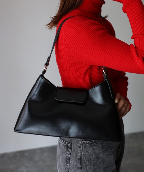 Riberry（リベリー）の「トライアングルワンハンドルバッグ（ハンドバッグ・レディース・ブラック/オリーブ/ブラウン/ホワイト・FREE）」の9枚目の写真