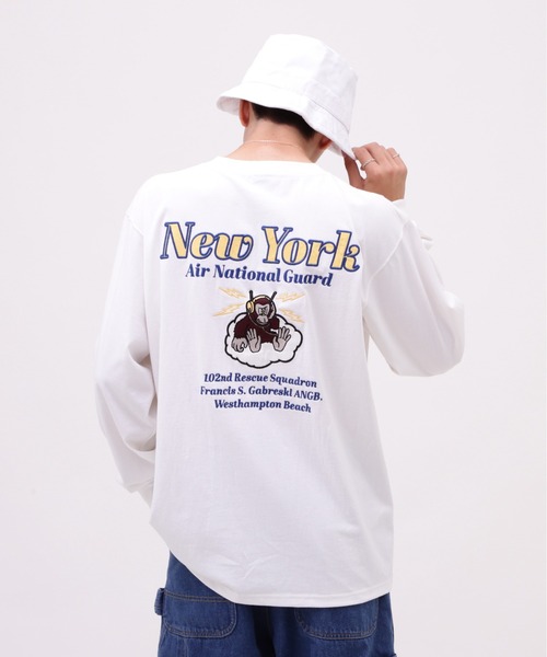 AVIREX(アヴィレックス)の「L/S T-SHIRT COMBAT RESCUE / 長袖 Tシャツ コンバット レスキュー / AVIREX / アヴィレックス(Tシャツ/カットソー・メンズ・ホワイト/ブラック/オリーブ/ピンク・MEDIUM/LARGE/X-LARGE/XX-LARGE)」の6枚目の写真