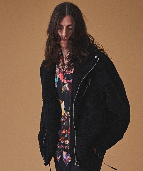 MSML(エムエスエムエル)の「BOA RIDERS JACKET / ボア ライダース ジャケット(ライダースジャケット・メンズ・ブラック/チャコールグレー・S/XL/L/M)」の20枚目の写真