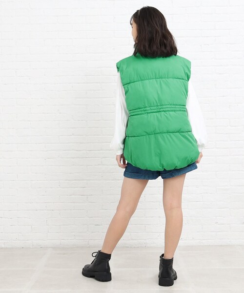 PINK-latte（ピンクラテ）の「◆中綿ベスト（その他アウター・キッズ・ブラック/ダークグリーン・15 /16/14）」の16枚目の写真