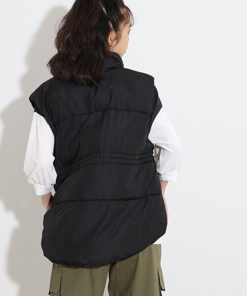 PINK-latte（ピンクラテ）の「◆中綿ベスト（その他アウター・キッズ・ブラック/ダークグリーン・15 /16/14）」の18枚目の写真