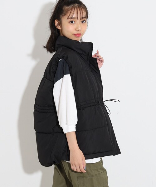 PINK-latte（ピンクラテ）の「◆中綿ベスト（その他アウター・キッズ・ブラック/ダークグリーン・15 /16/14）」の19枚目の写真