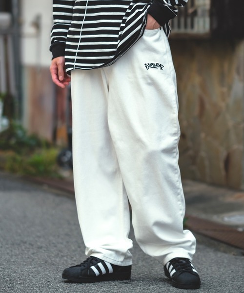 improves(インプローブス)の「ヒッププリント イージー バギーデニム/ツイルパンツ(デニムパンツ・メンズ・ホワイト/ブラック系/サックスブルー/ブラック・LARGE/MEDIUM)」の5枚目の写真