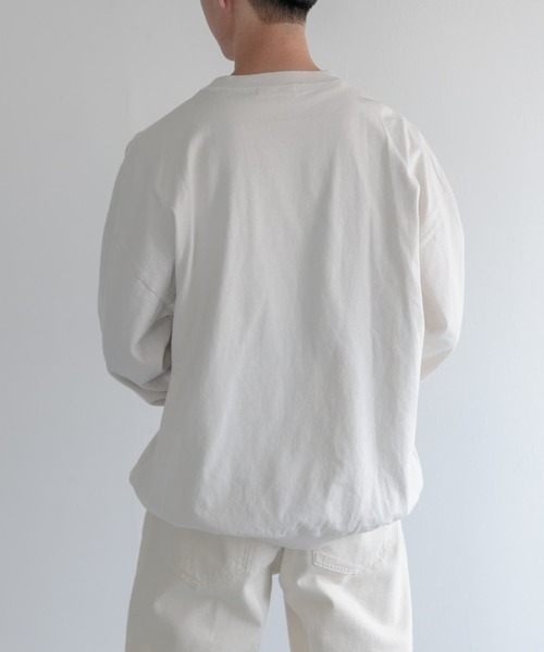 FORK&SPOON（フォークアンドスプーン）の「FORK&SPOON　強撚ヘビーウェイトロングスリーブTシャツ（Tシャツ/カットソー・メンズ・オートミール/モカ・4/5）」の4枚目の写真