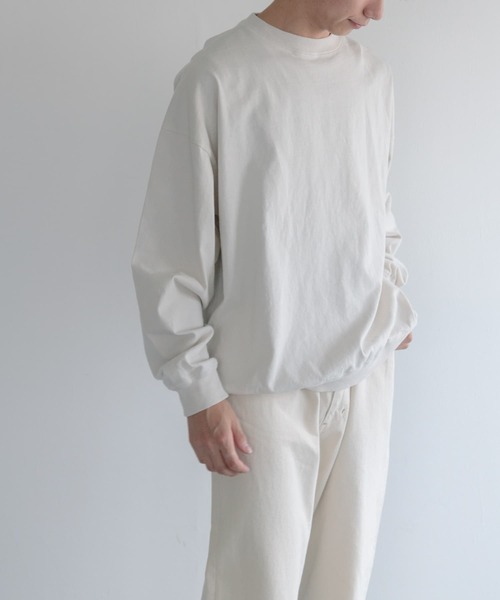 FORK&SPOON（フォークアンドスプーン）の「FORK&SPOON　強撚ヘビーウェイトロングスリーブTシャツ（Tシャツ/カットソー・メンズ・オートミール/モカ・4/5）」の5枚目の写真