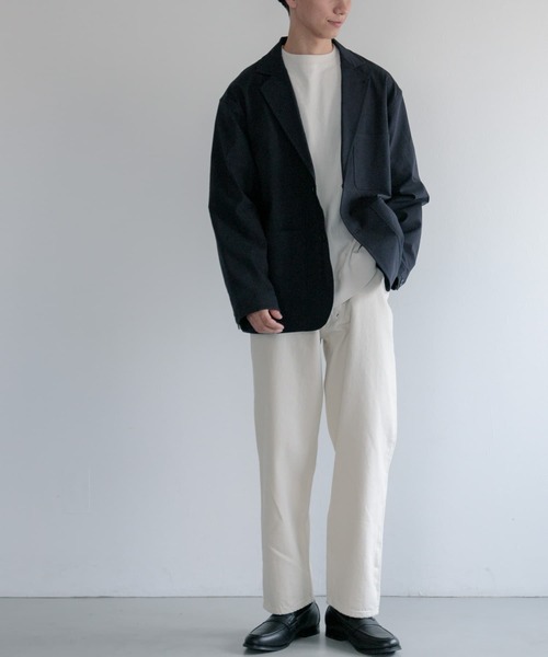 FORK&SPOON（フォークアンドスプーン）の「FORK&SPOON　強撚ヘビーウェイトロングスリーブTシャツ（Tシャツ/カットソー・メンズ・オートミール/モカ・4/5）」の8枚目の写真