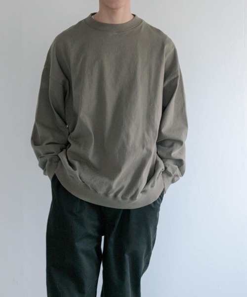 FORK&SPOON（フォークアンドスプーン）の「FORK&SPOON　強撚ヘビーウェイトロングスリーブTシャツ（Tシャツ/カットソー・メンズ・オートミール/モカ・4/5）」の9枚目の写真