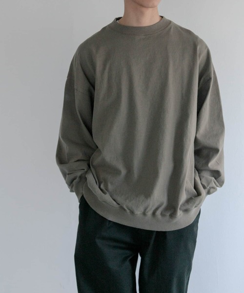 FORK&SPOON（フォークアンドスプーン）の「FORK&SPOON　強撚ヘビーウェイトロングスリーブTシャツ（Tシャツ/カットソー・メンズ・オートミール/モカ・4/5）」の10枚目の写真