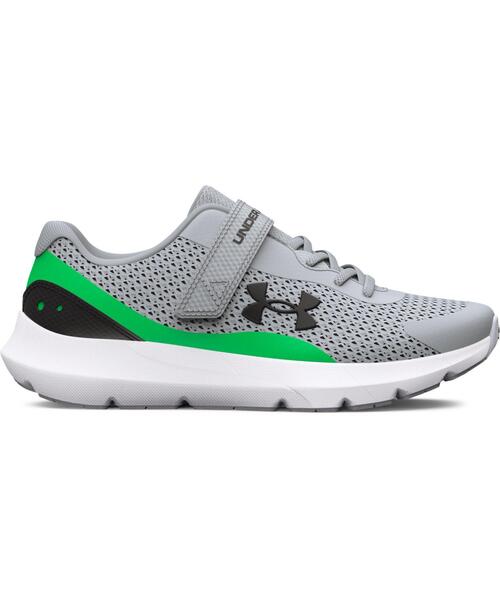 UNDER ARMOUR(アンダーアーマー)の「UAサージ3 AC(ランニング/KIDS)(スニーカー・キッズ・ホワイト・22.0cm/20.5cm/21.0cm/21.5cm/20.0cm/19.0cm)」の1枚目の写真