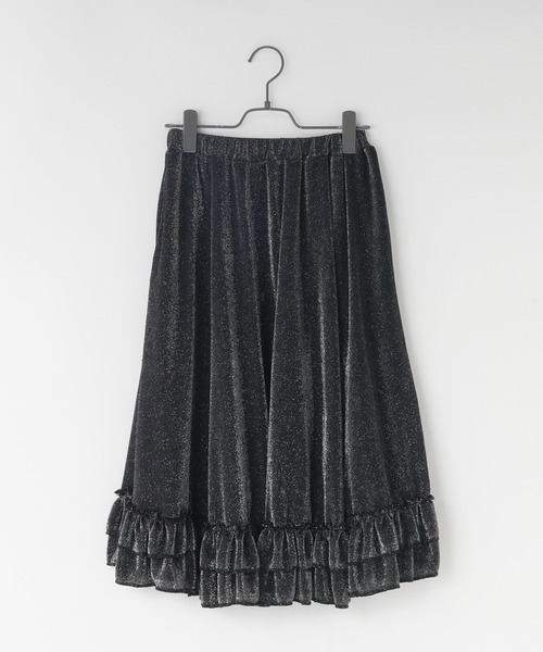 LOWRYS FARM（ローリーズファーム）の「ラメフリルスカート　981567（スカート・キッズ・シルバー/ゴールド・150/160）」の8枚目の写真