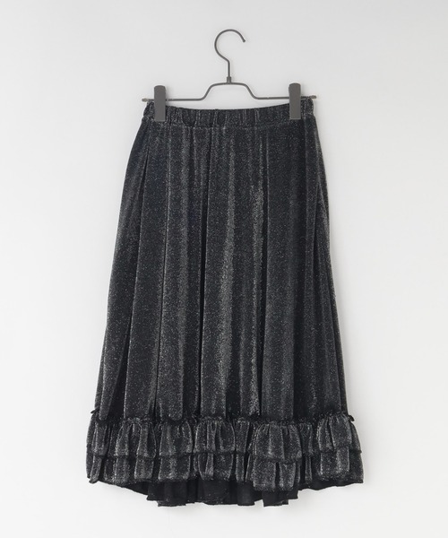 LOWRYS FARM（ローリーズファーム）の「ラメフリルスカート　981567（スカート・キッズ・シルバー/ゴールド・150/160）」の10枚目の写真