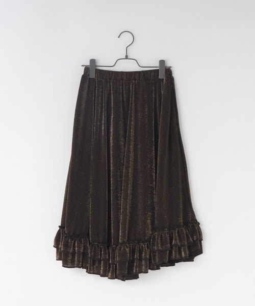 LOWRYS FARM（ローリーズファーム）の「ラメフリルスカート　981567（スカート・キッズ・シルバー/ゴールド・150/160）」の15枚目の写真
