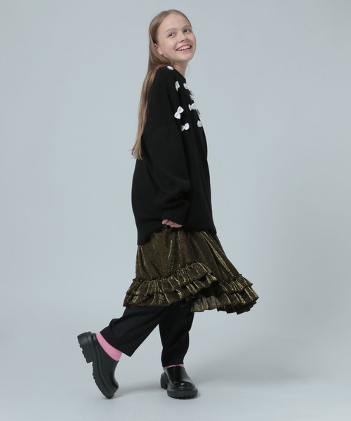 LOWRYS FARM（ローリーズファーム）の「ラメフリルスカート　981567（スカート・キッズ・シルバー/ゴールド・150/160）」の12枚目の写真