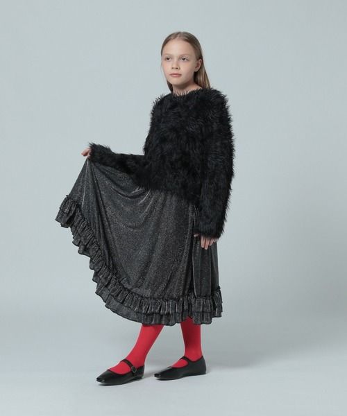 LOWRYS FARM（ローリーズファーム）の「ラメフリルスカート　981567（スカート・キッズ・シルバー/ゴールド・150/160）」の21枚目の写真