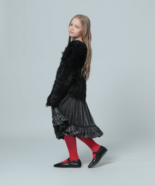 LOWRYS FARM（ローリーズファーム）の「ラメフリルスカート　981567（スカート・キッズ・シルバー/ゴールド・150/160）」の20枚目の写真