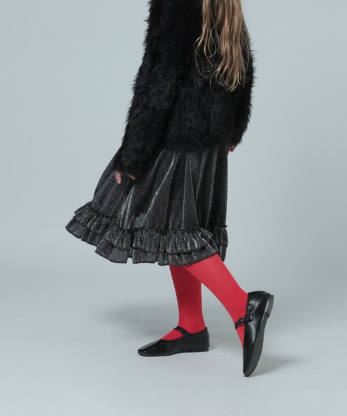 LOWRYS FARM（ローリーズファーム）の「ラメフリルスカート　981567（スカート・キッズ・シルバー/ゴールド・150/160）」の17枚目の写真