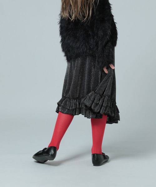 LOWRYS FARM（ローリーズファーム）の「ラメフリルスカート　981567（スカート・キッズ・シルバー/ゴールド・150/160）」の16枚目の写真