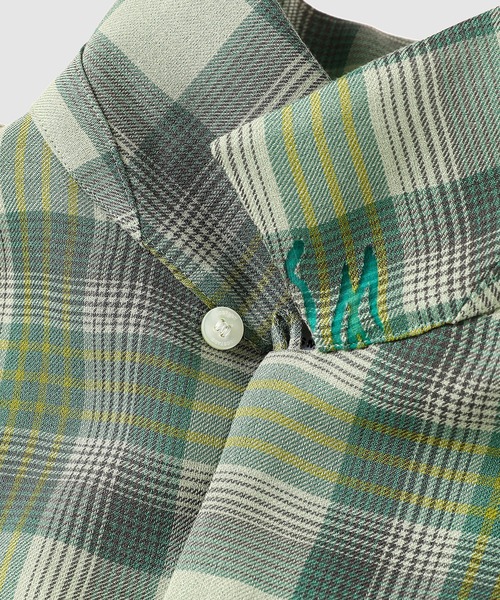 トップス 24SS FACETASM CHECK CROPPED SHIRT FACETASM(ファセッタズム) ORIGINAL TRANSPARENT CHECK CROPPED