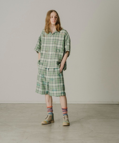 トップス 24SS FACETASM CHECK CROPPED SHIRT m60761284091_1.jpg?1722910894