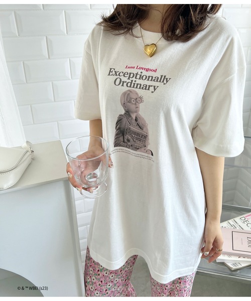 COMMON WARE（コモンウェアー）の「FD:【キャラチョイ】HARRY POTTER ハリーポッター LUNA  Tシャツ（Tシャツ/カットソー・レディース・ブラック/ホワイト・XL/M/L/S）」の4枚目の写真
