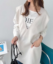 GeeRA | 深Ｖネックプルオーバーベスト(ベスト)