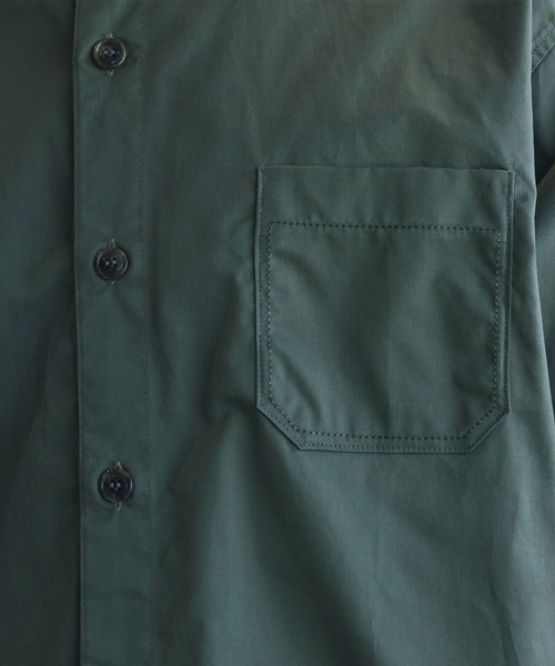 aimoha（アイモハ）の「aimoha menスタンドカラー グランパシャツ（シャツ/ブラウス・メンズ・カーキ/ホワイト・M/L/XL）」の8枚目の写真