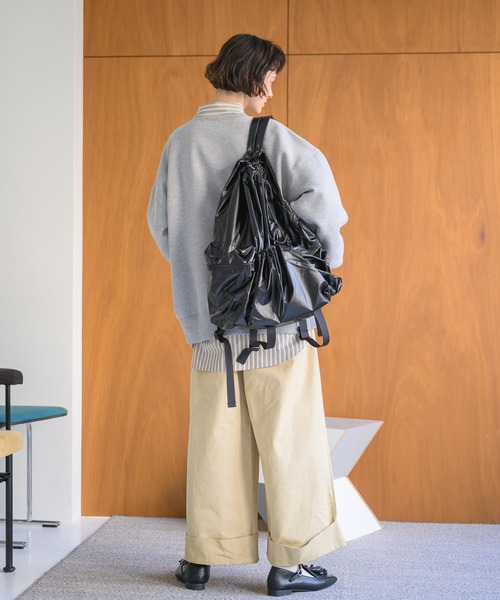 Birthday room（バースデイルーム）の「2タックワイドコットンパンツ（チノパンツ・レディース・カーキ/ブラウン/ベージュ/ブラック・FREE）」の9枚目の写真
