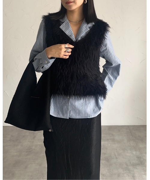 【美品】PAMM けものがれのシャギーニットベスト けものがれのシャギーニットベスト – pamm.officialstore