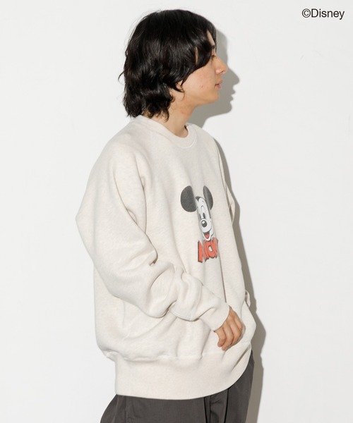 AMERICAN RAG CIE(アメリカンラグシー)の「ミッキーマウス / スウェット(スウェット・メンズ・グレー/オートミール・L/M)」の4枚目の写真