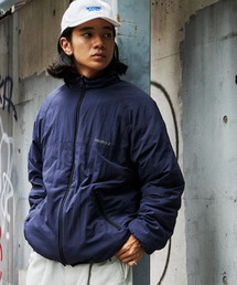 MONO-MART（モノマート）の「【retock's】リバーシブル撥水ナイロン×シャギーフリース ビッグスタンドジップブルゾン（ブルゾン）」