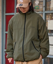 【retock's】リバーシブル撥水ナイロン×シャギーフリース ビッグスタンドジップブルゾン