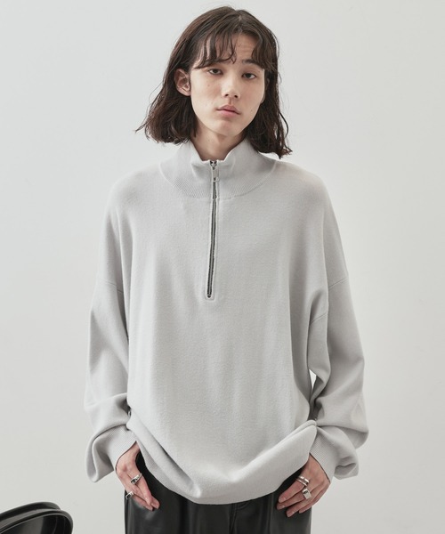 JUNRED（ジュンレッド）の「PBTビックハーフジップニット（ニット