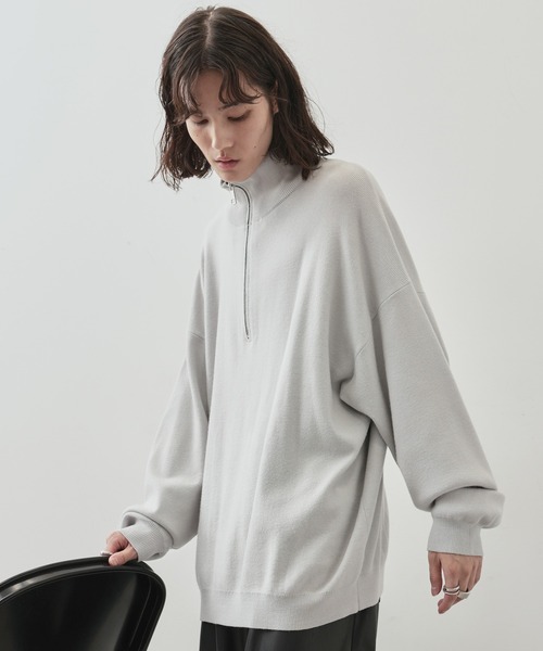 JUNRED（ジュンレッド）の「PBTビックハーフジップニット（ニット