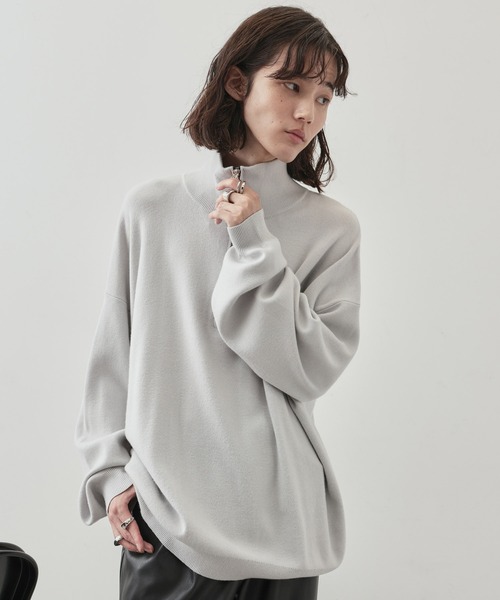 JUNRED（ジュンレッド）の「PBTビックハーフジップニット（ニット