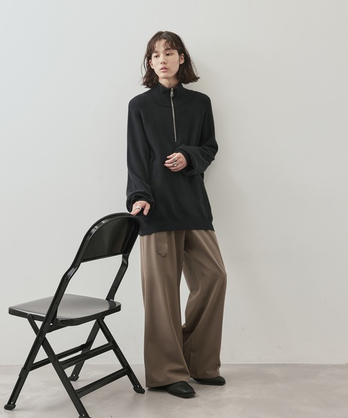 JUNRED（ジュンレッド）の「PBTビックハーフジップニット（ニット