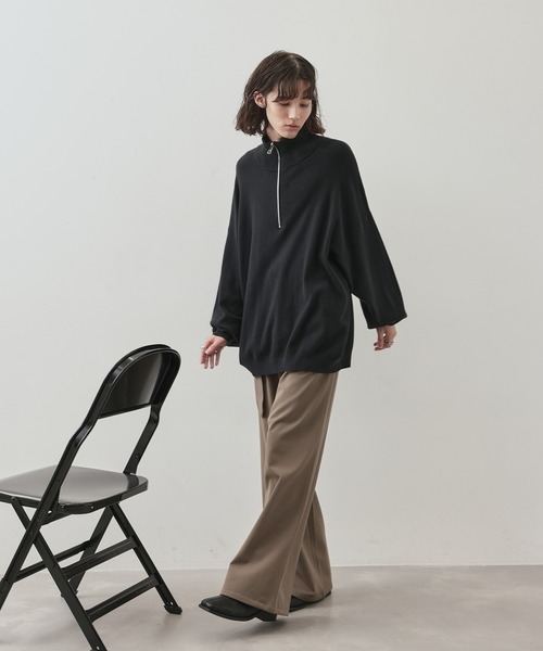 JUNRED（ジュンレッド）の「PBTビックハーフジップニット（ニット