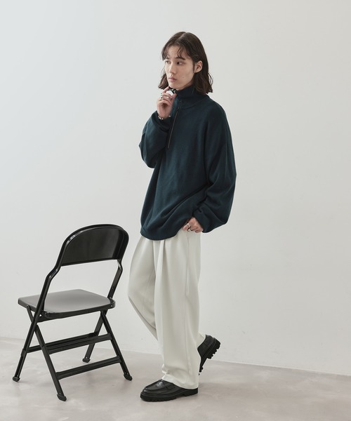 JUNRED（ジュンレッド）の「PBTビックハーフジップニット（ニット