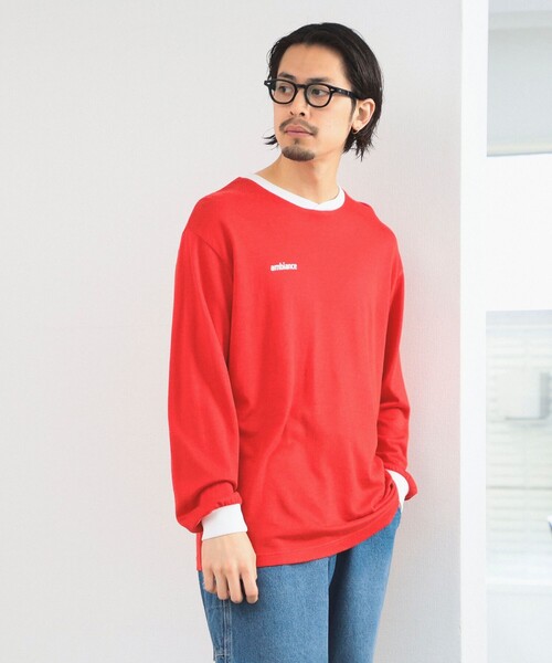 B:MING by BEAMS(ビーミングバイビームス)の「ambiance / Game Shirts Long Sleeve(Tシャツ/カットソー・メンズ・オフホワイト/レッド/ネイビー・X-LARGE/MEDIUM/SMALL/LARGE)」の3枚目の写真