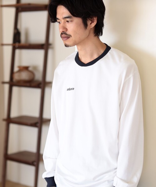 B:MING by BEAMS(ビーミングバイビームス)の「ambiance / Game Shirts Long Sleeve(Tシャツ/カットソー・メンズ・オフホワイト/レッド/ネイビー・X-LARGE/MEDIUM/SMALL/LARGE)」の2枚目の写真