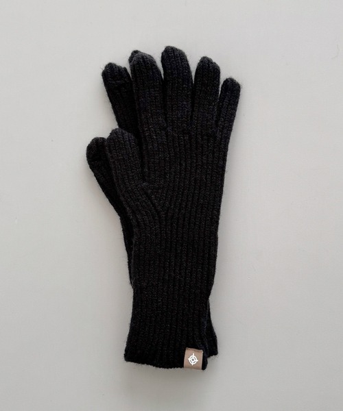 CANAL JEAN（キャナルジーン）の「El mar　ホールタッチニットグローブ（手袋・レディース・ベージュ/ブラック/グレー/ブルー・ONE SIZE）」の18枚目の写真