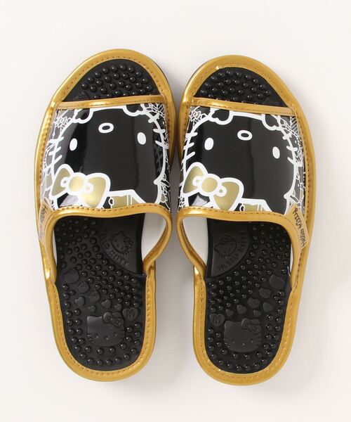 Mayree（メイリー）の「【Sanrio】ハローキティレディスバックキティ柄ヘルシーサンダル(MA)（サンダル・レディース・ホワイト/ブラック×ゴールド/ブラック×ピンク/ゴールド・M/L）」の12枚目の写真
