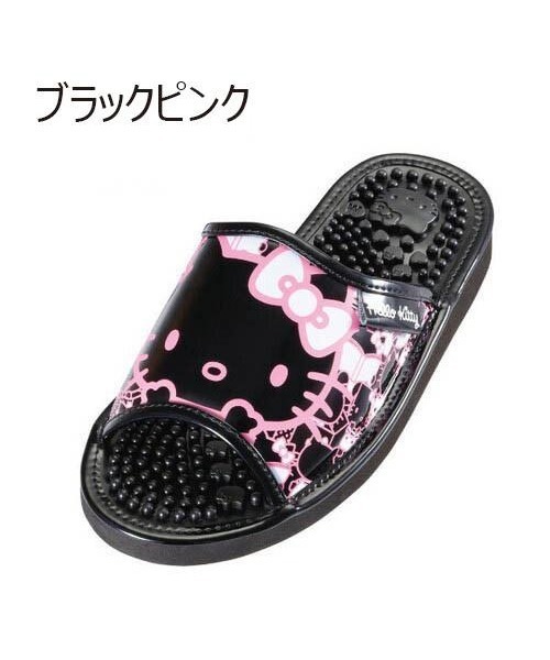 Mayree（メイリー）の「【Sanrio】ハローキティレディスバックキティ柄ヘルシーサンダル(MA)（サンダル・レディース・ホワイト/ブラック×ゴールド/ブラック×ピンク/ゴールド・M/L）」の3枚目の写真