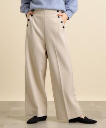 grove | あたたかみあるシャドーギンガムマリンワイドパンツ(その他パンツ)